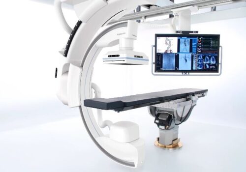 Ceiling-mounted IR systems facilitating same-day prostate artery embolisation|