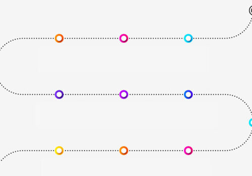 A dotted line with eleven coloured circles at regular intervals and a rocket at the start and a target at the end to illustrate a new EULAR framework for assessing disease activity in adult-onset Still's disease