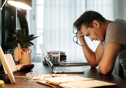 stressed person