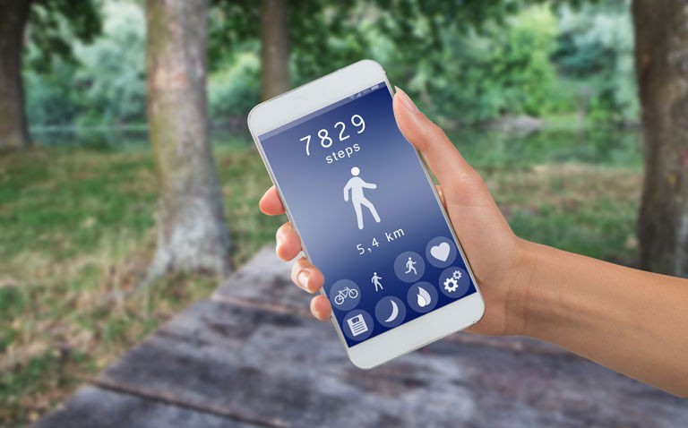 Higher smartphone-recorded steps show gender-related improvements in CV risk factors