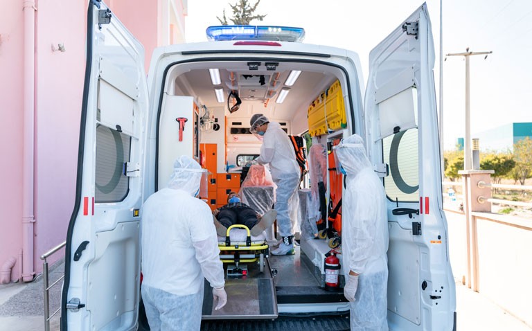 Risk assessment tools enhance emergency medical service triage for patients with suspected COVID-19